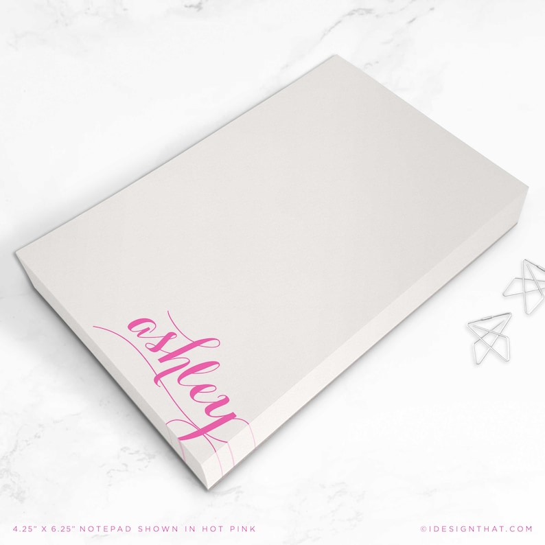 Personalized Notepad To Do List Custom Memo Pad or Scratch Pad Writing Paper Stationery Note Pads HOLLA SWASH image 3