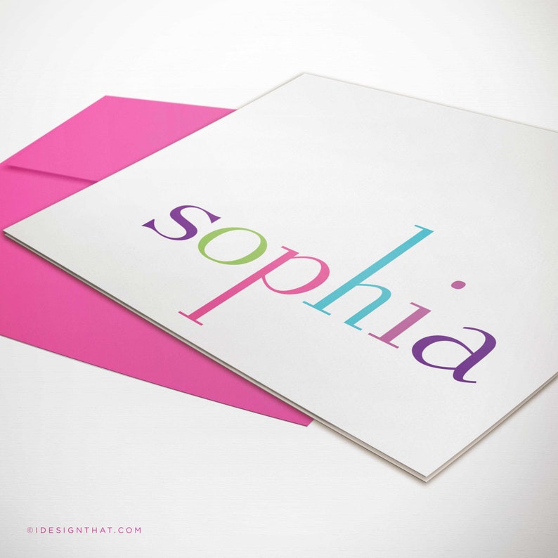 Personalized Kids Stationery Set of Cute Notecards Baby Etsy