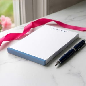 Personalized notepad for boyfriend or partner with lined or unlined pages for daily lists, planning, sketches, and work or home notes.