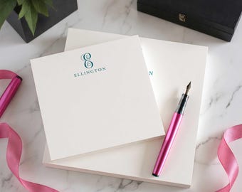 Personalized Square Notepad - Monogrammed Stationary, New Home Gift | FAMILY MONOGRAM