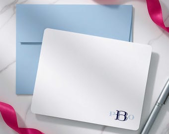 Personligt brevpappersset - Enkla kort för män och kvinnor, tackkort | MONTEREY MONOGRAM