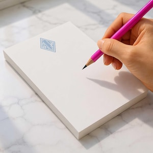 Blocs de notas con monograma - Papelería, blocs de notas para listas de tareas / MONOGRAMA DE DIAMANTE