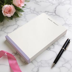 Men’s stationary in a personalized notepad format for work notes, weekend plans, household reminders, and quick handwritten lists.