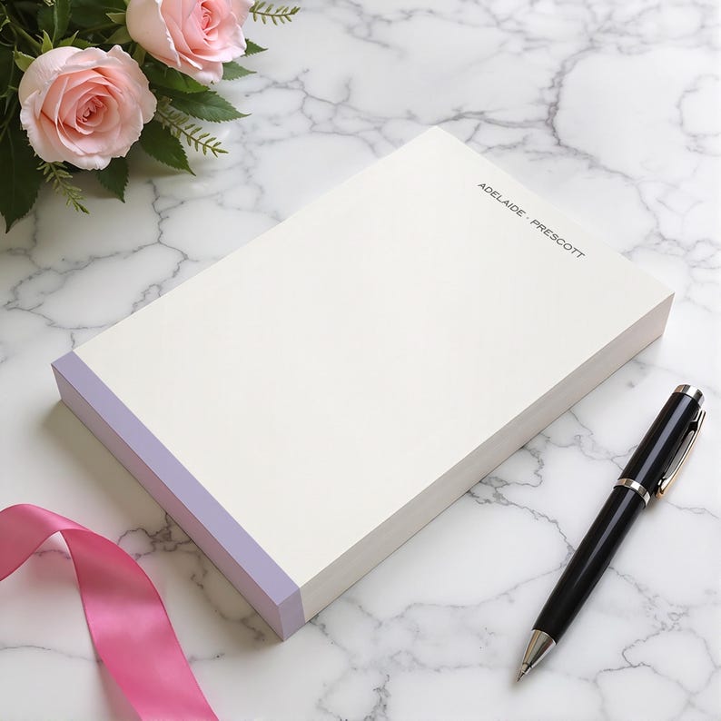 Men’s stationary in a personalized notepad format for work notes, weekend plans, household reminders, and quick handwritten lists.