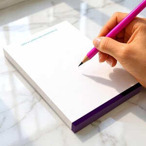 Partner memo pad personalized with a name or custom wording for an anniversary, shared office, home desk, or thoughtful everyday gift.