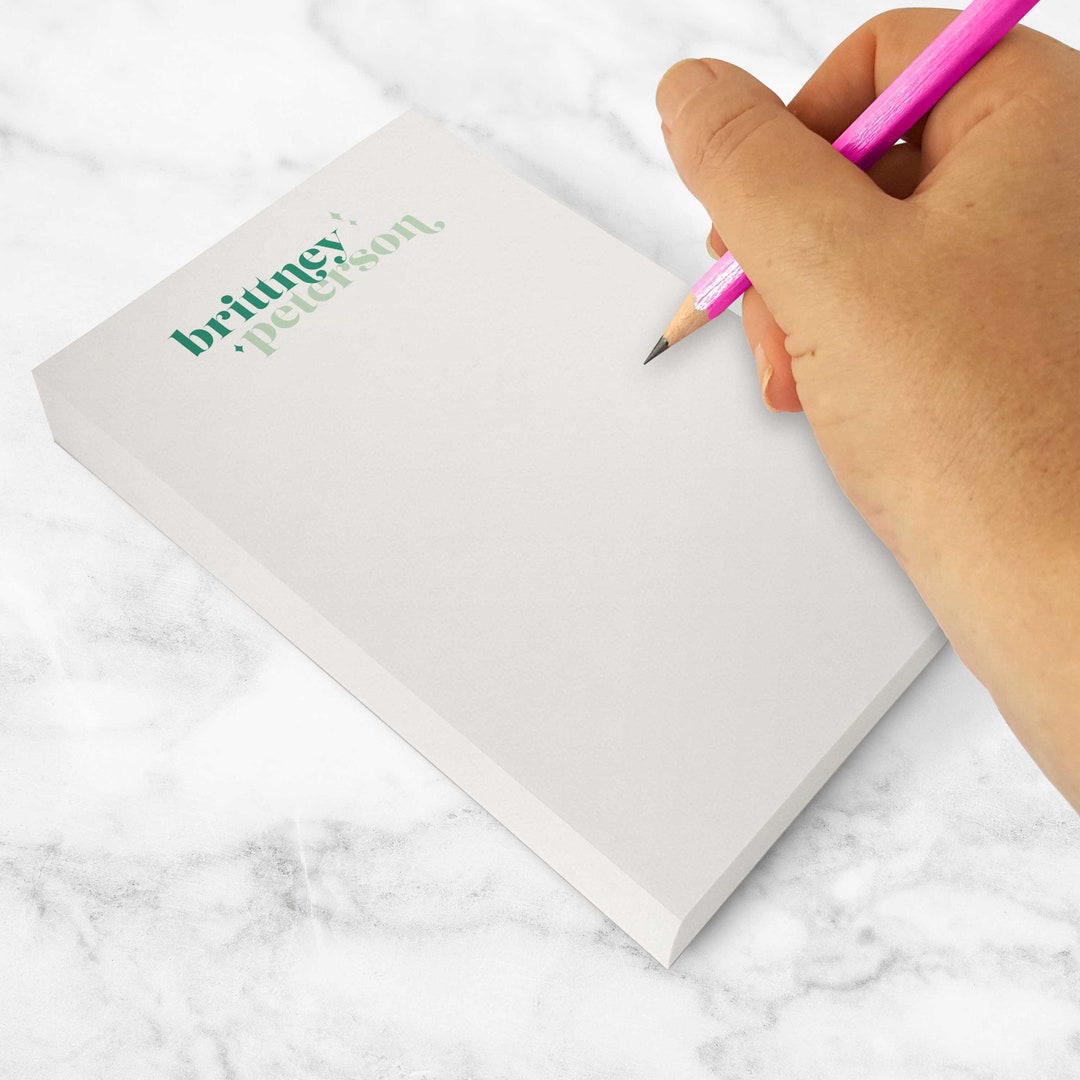 Personalized Retro-inspired Notepads, Groovy to Do List Memo Pads ...