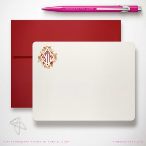 Monogrammed Stationary Sets, Personalized Notecard Gifts for Women | FLORAL DIAMOND