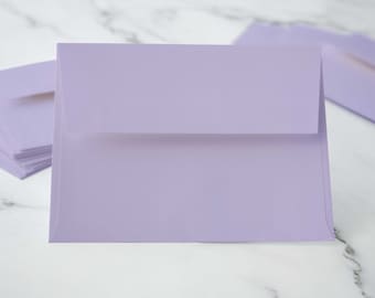 Light Purple Lilac A2 Notecard Envelopes | LAVENDER 4 3/8" x 5 3/4"