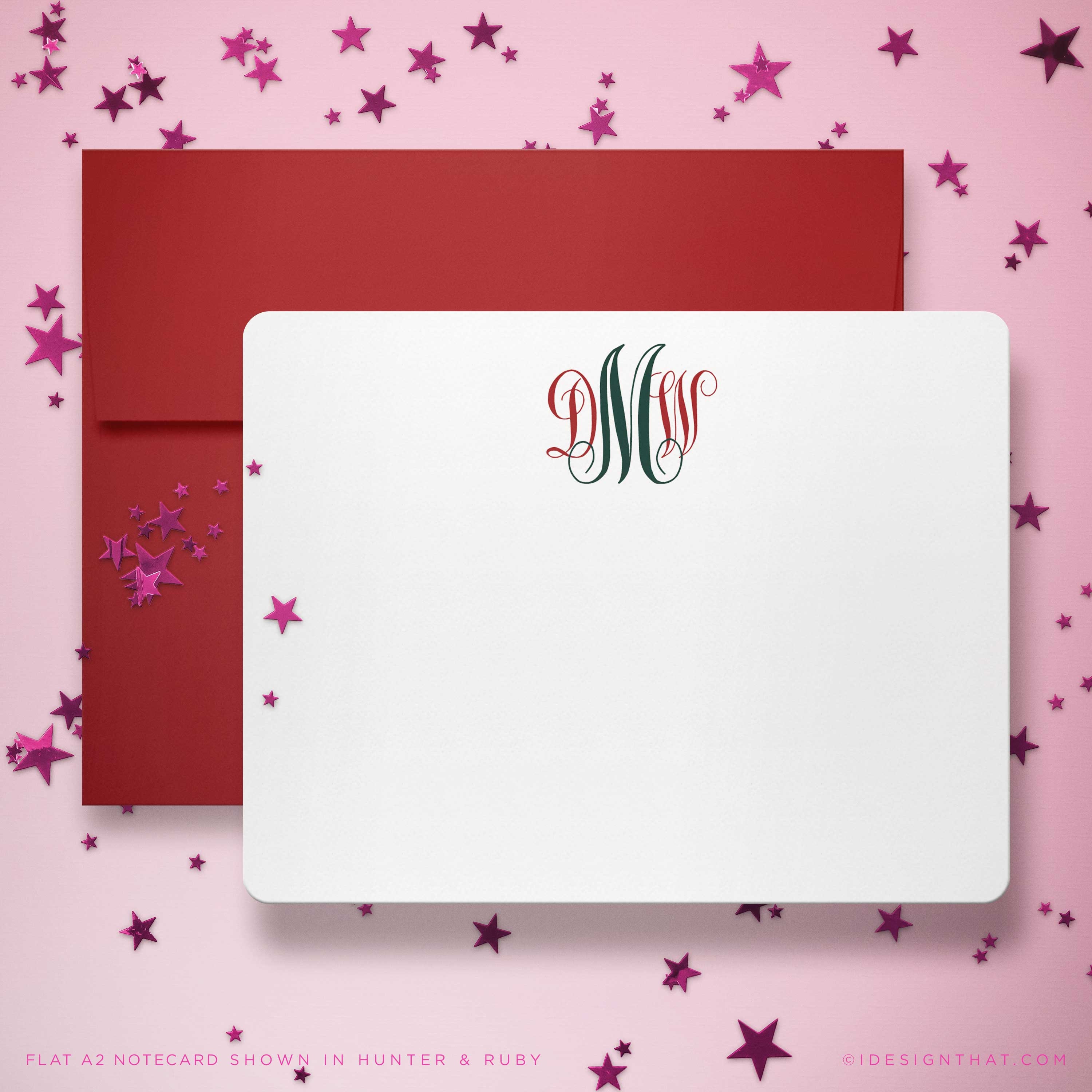 Personalized Stationary Set of Monogrammed Notecards | Wedding Thank ...