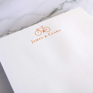 Custom Cycling Notepad - Personalized Bike Gift for Cyclists | BICYCLE RIDE