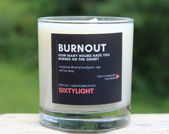 Hand Poured Soy Candle, 100% Soy Candle, Eucalyptus, Sage, and Seaspray Candle, Sixtylight