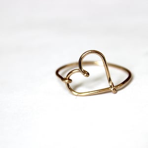 14K Gold Fill Heart Ring