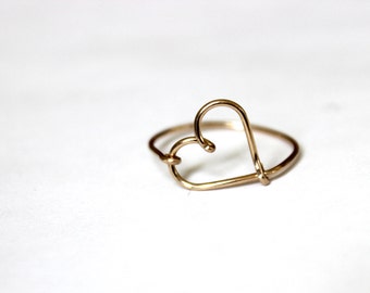 14K Gold Fill Heart Ring