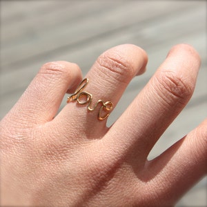 Gold Love Ring image 2