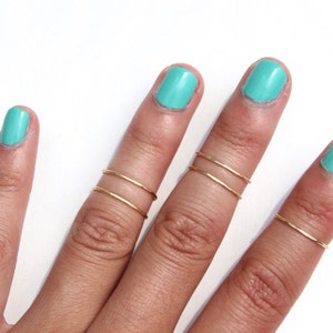 Knuckle Rings Set van 5