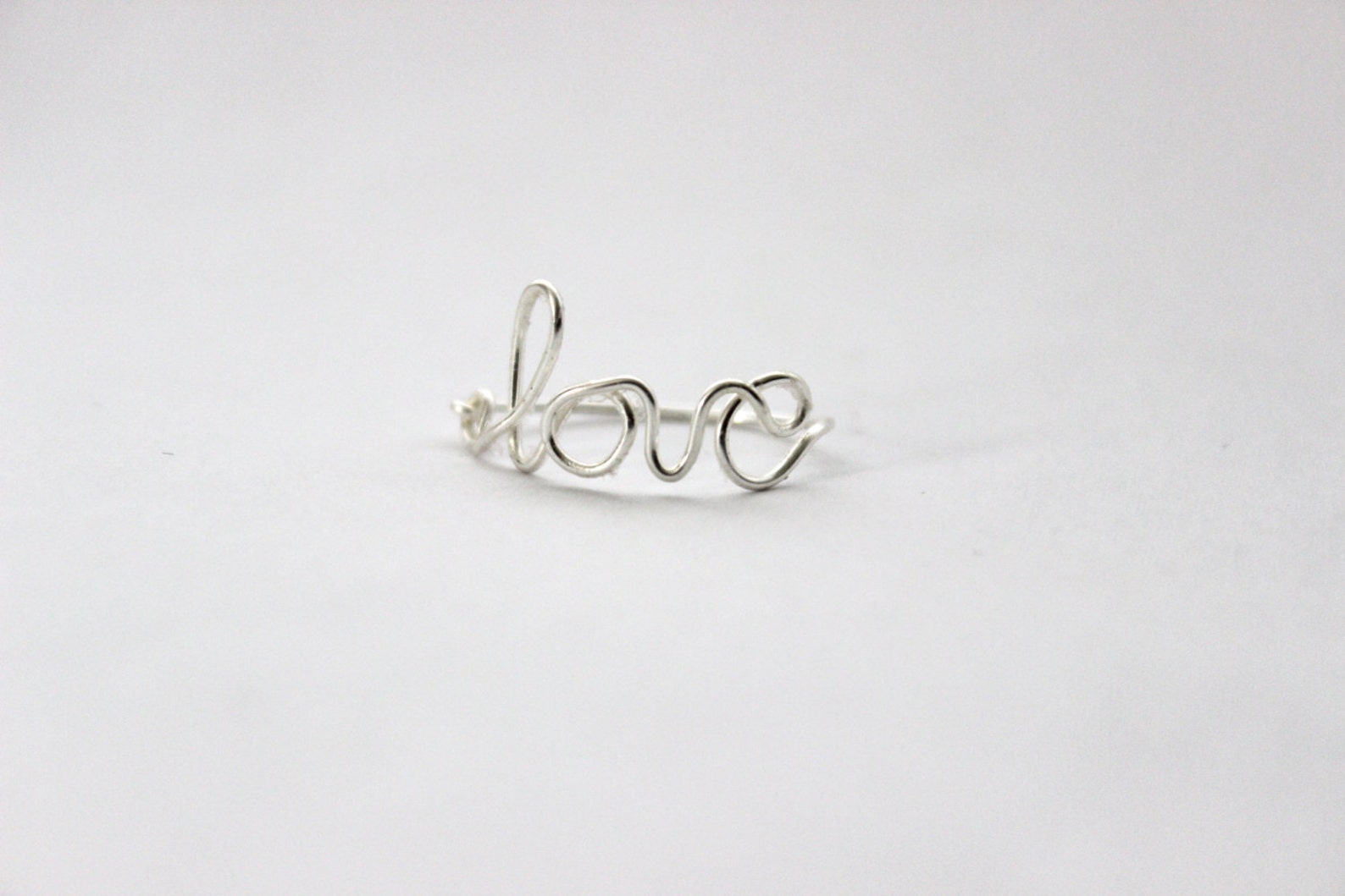 Silver Love Ring Etsy