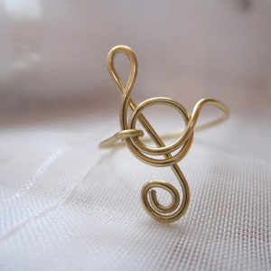 Gouden solsleutelring