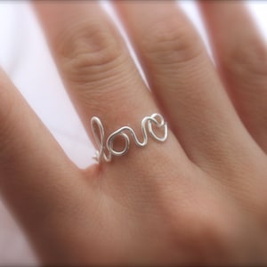 Silver Love Ring