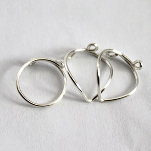 Knuckle Ring, Midi Ring, Stacking Ring ensemble de 3 image 2