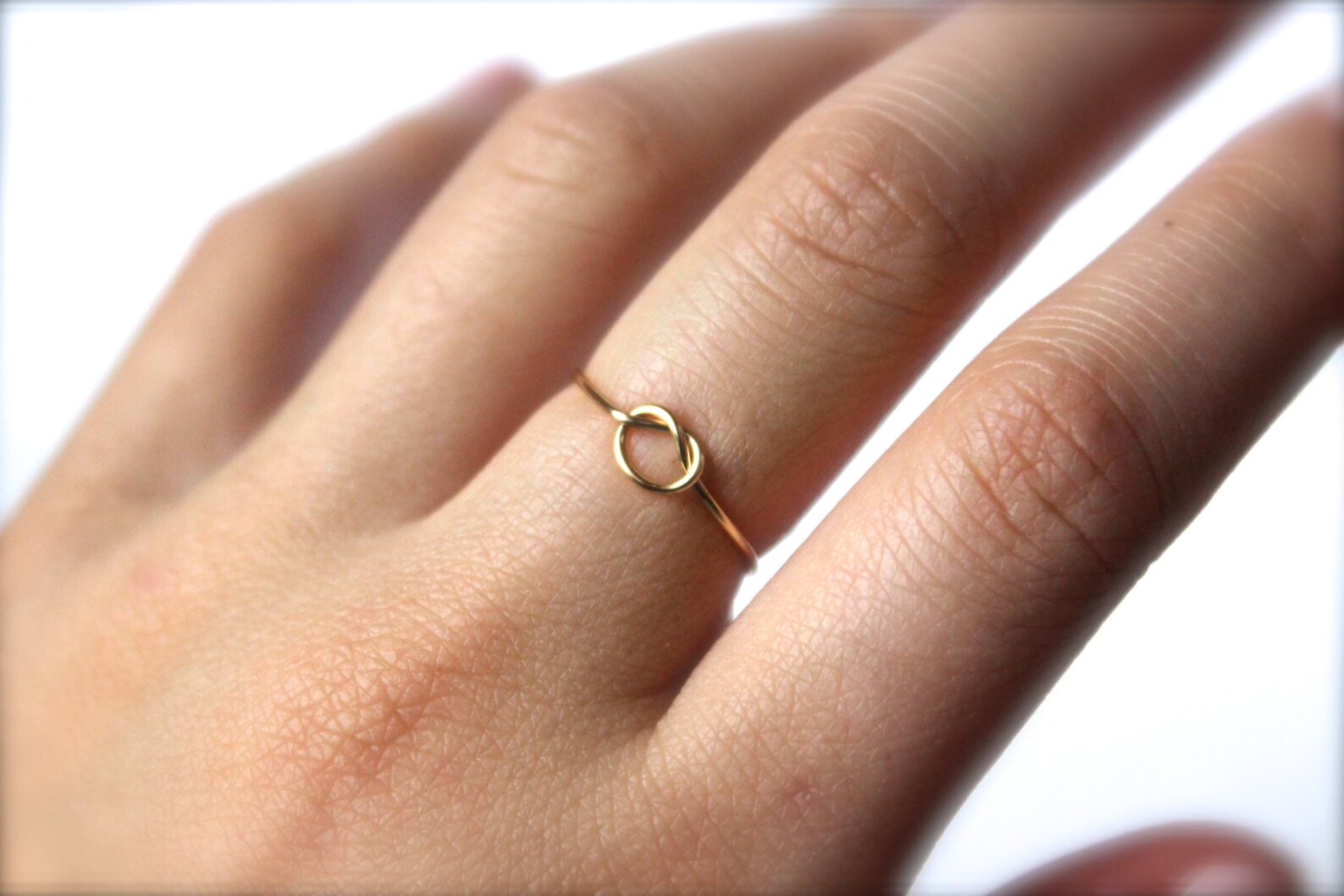 Brass Knot Ring Etsy