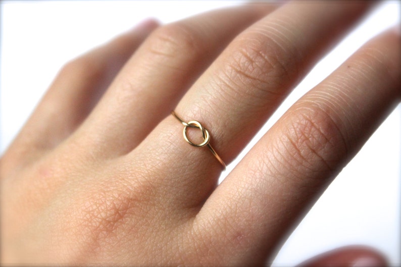 Brass Knot Ring Etsy