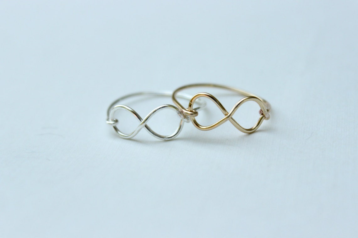 Infinity Ring Set of 2 - Etsy