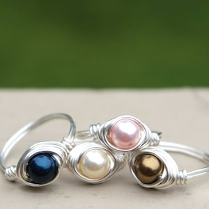 Silver Pearl Ring