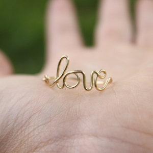 Gold Love Ring