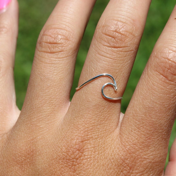 Silver Wave Ring