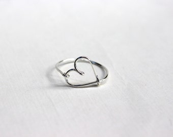 Sterling Silver Heart Ring, heart ring, heart rings, silver heart ring, silver heart rings