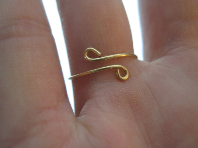 Brass Knot Ring Etsy
