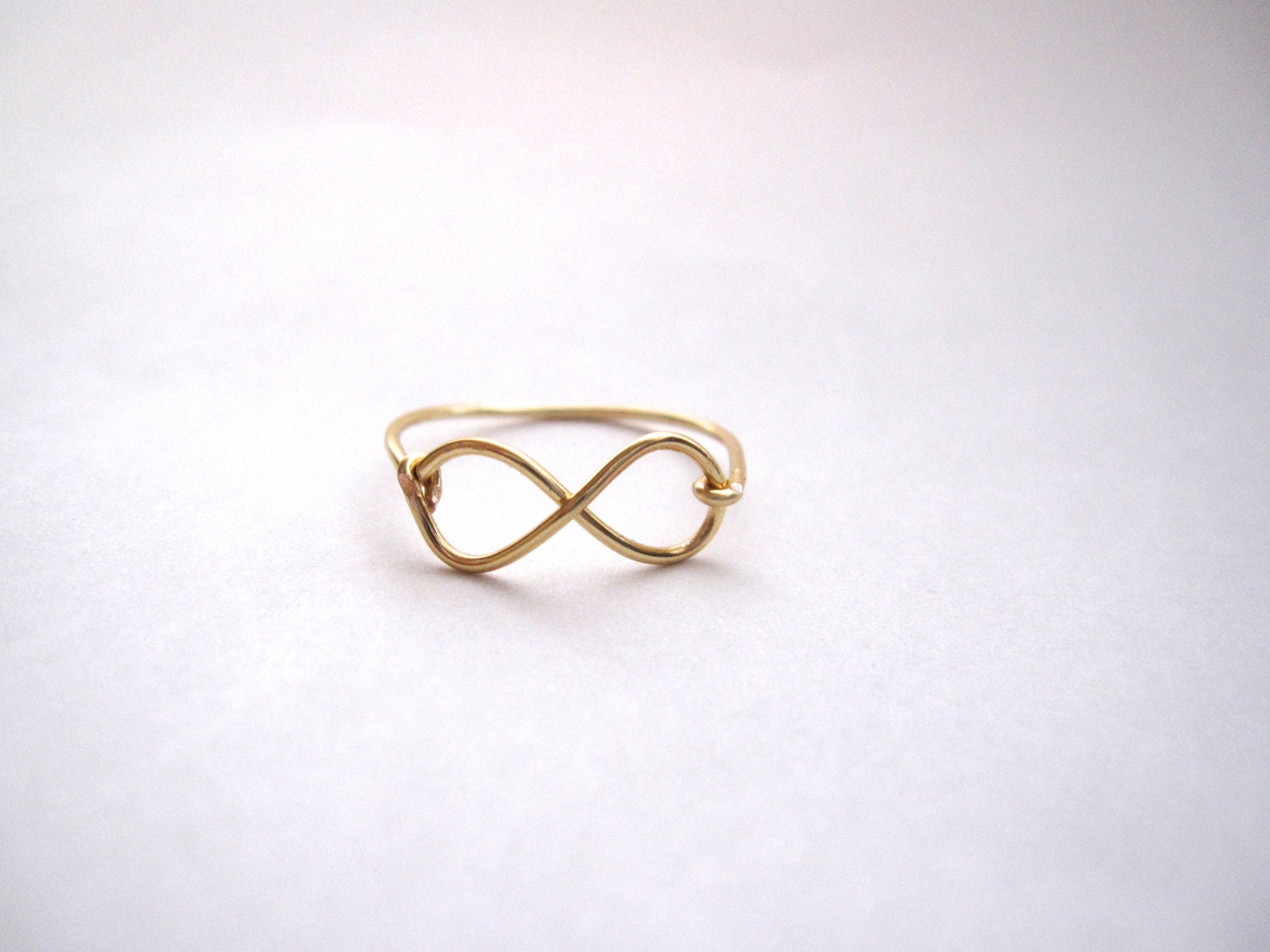 Gold Infinity Ring Etsy