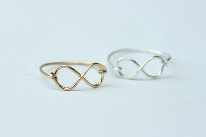 Infinity Set Ring Infinity Ring Set of 2 - Etsy