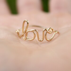 Gold Love Ring image 3