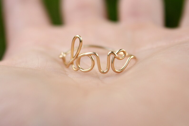 Gold Love Ring image 3