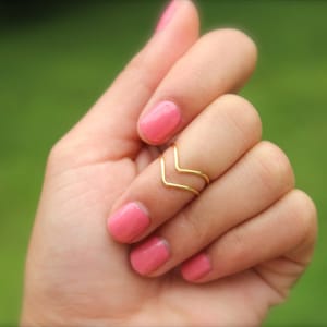Knuckle Ring Set V Shape