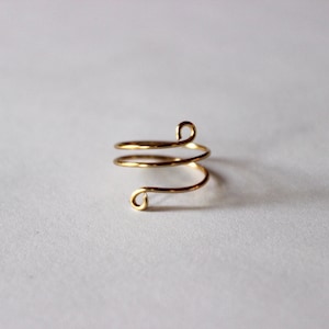 Brass Twisted Knuckle Ring