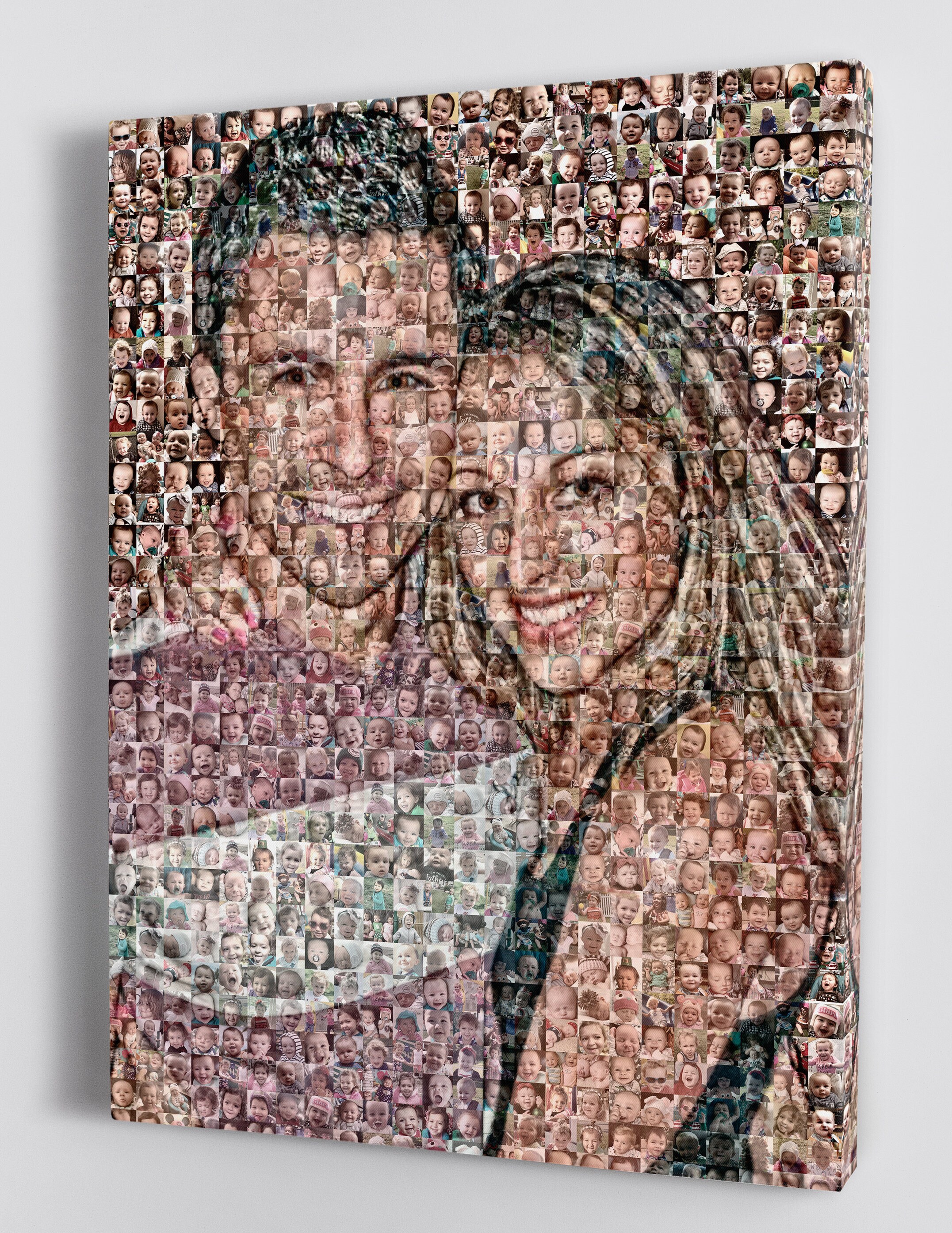 Custom Photo Mosaic Print Art Designed With Your Pictures.  Etsy