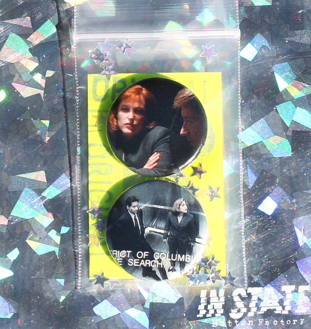Vintage X-files Button Set - Etsy