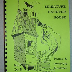 The Great Leon Miniatuur SPOOKHUIS Illusion Plans Magic Book