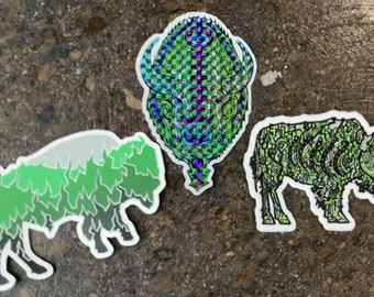 Buffalo decal 3 pack