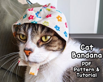 Cat Bonnet / Bandana PDF Pattern & Tutorial