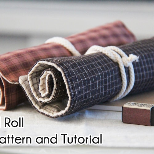 Pencil Roll PDF Pattern & Tutorial Etsy