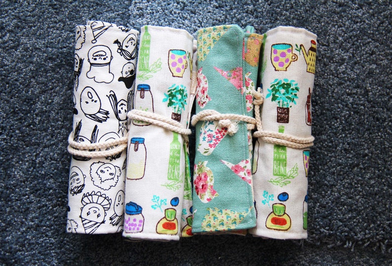 Pencil Roll PDF Pattern & Tutorial Etsy