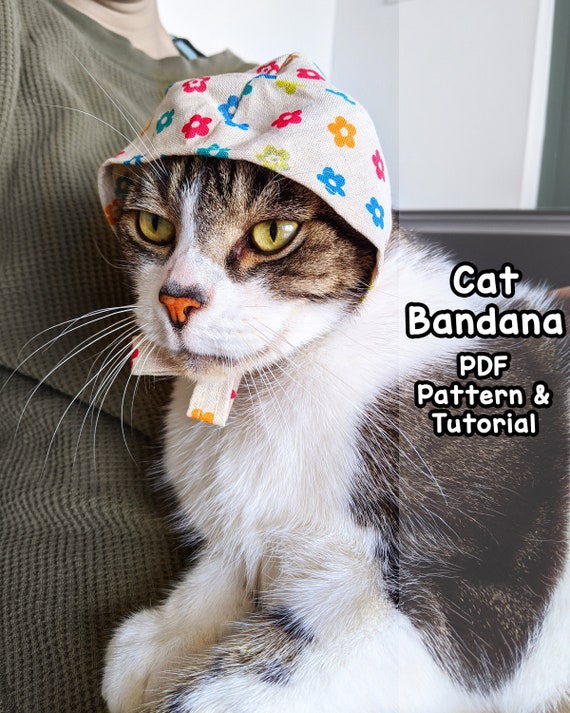 Cat / Bandana PDF Pattern & Tutorial Etsy