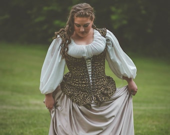 Ruffled Renaissance Corset – Custom Pirate or Princess Costume