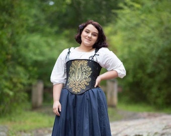 Victorian Flat Front Corset: Handmade Costume, Renaissance Faire
