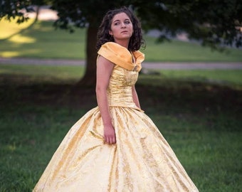 Belle Disney, Beauty and the Beast, Princess Ball Gown Costume