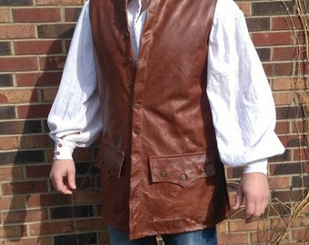 Leather Pirate Jerkin perfect costume for prince or pirate