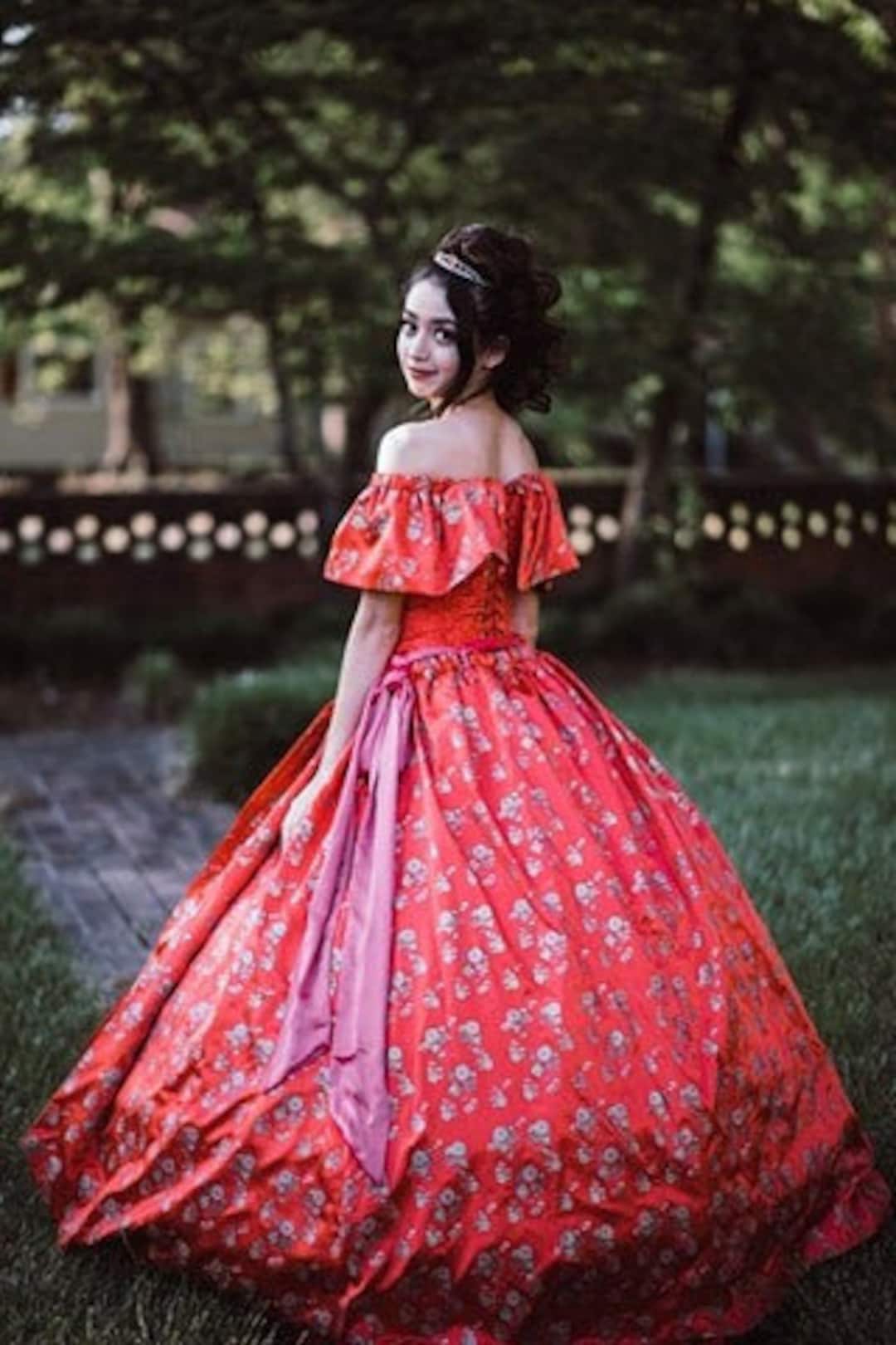 Disney Princess Dress Elena De Avalor Costume Fantasia Elena Di